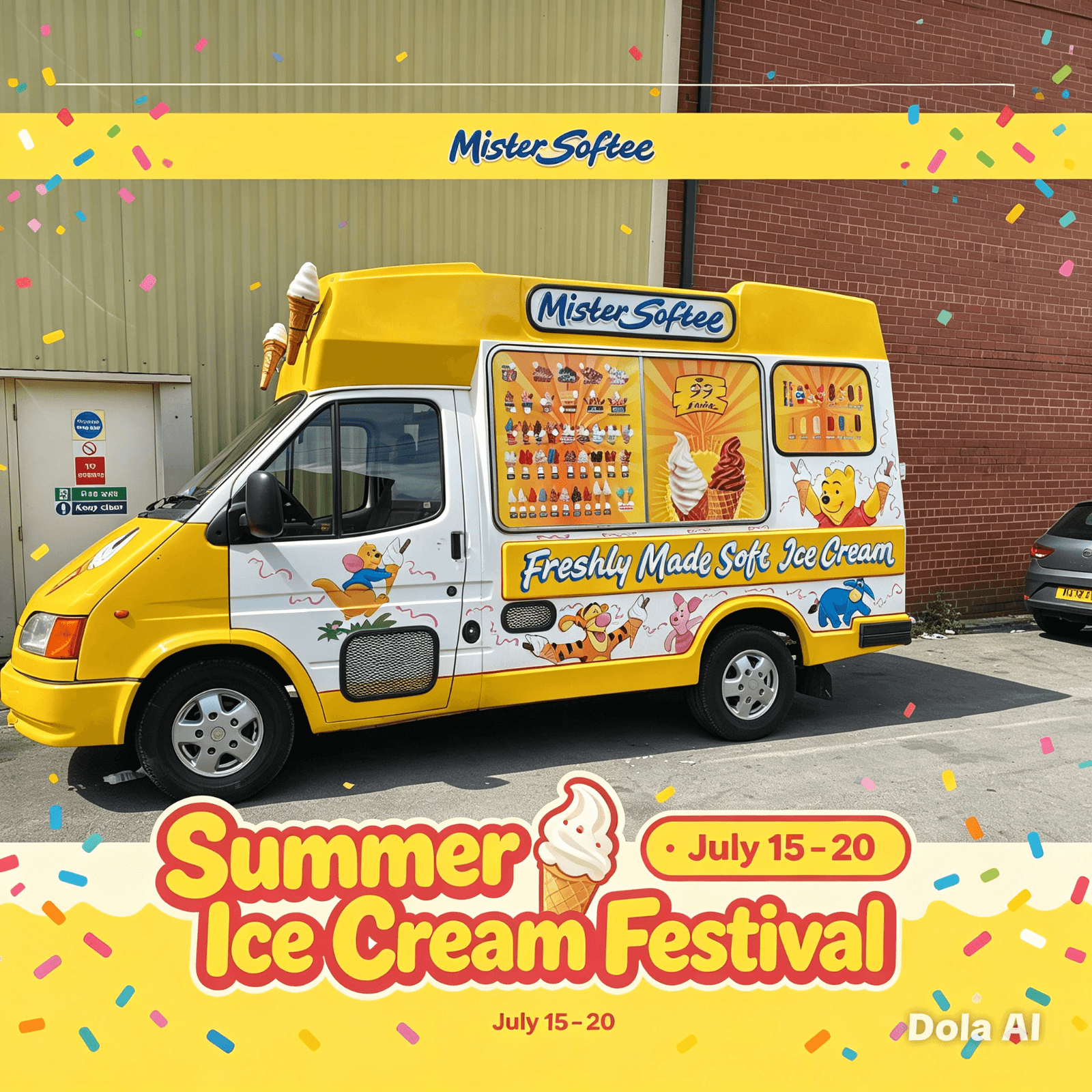 Mister softee ice cream van