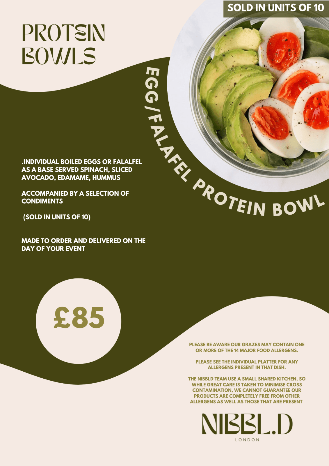 Protein egg pots