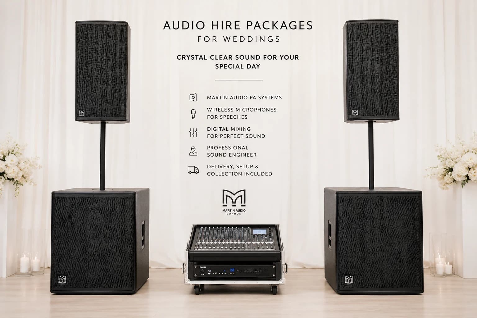 Audio PA Hire Service