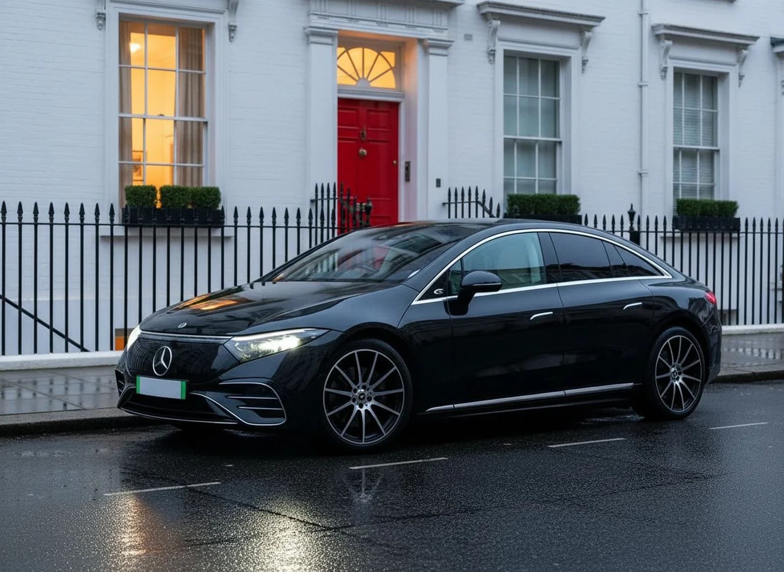 Wedding car: electric Mercedes EQE